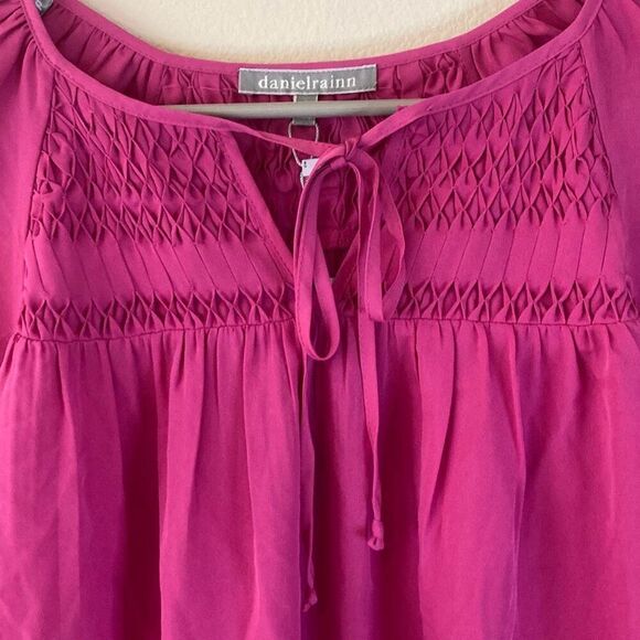Daniel Rainn Pink Ballon Sleeve Blouse (J8) - Picture 6 of 12